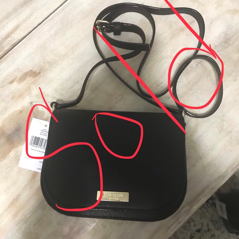 NWT Kate Spade Black Carsen crossbody bag